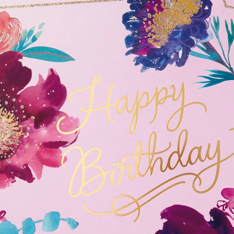 16" Purple Flowers Jumbo Birthday Card for only USD 9.99 | Hallmark