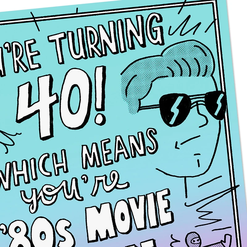 80s Movie Old Funny 40th Birthday Card for only USD 4.49 | Hallmark