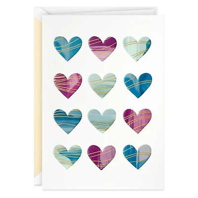 Patterned Hearts Blank Card for only USD 5.99 | Hallmark