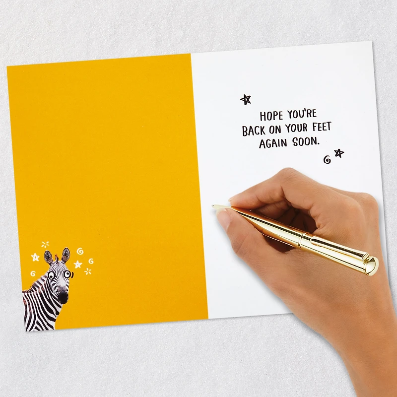 Hope You're Back on Your Feet Soon Funny Get Well Card for only USD 4.49 | Hallmark