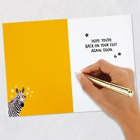 Hope You're Back on Your Feet Soon Funny Get Well Card for only USD 4.49 | Hallmark