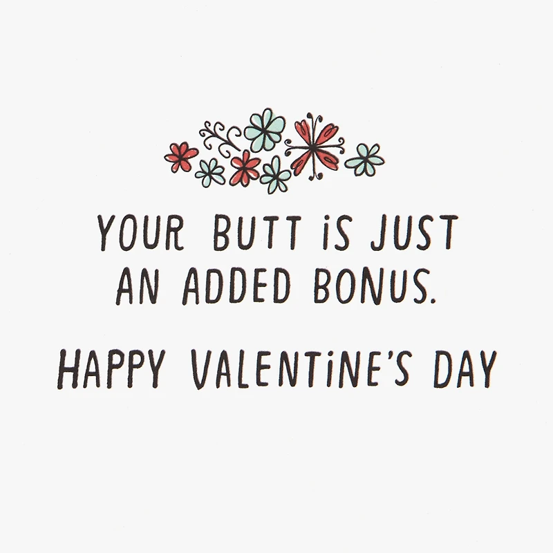 Your Butt Is a Bonus Funny Valentine's Day Card for only USD 4.49 | Hallmark