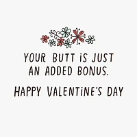 Your Butt Is a Bonus Funny Valentine's Day Card for only USD 4.49 | Hallmark