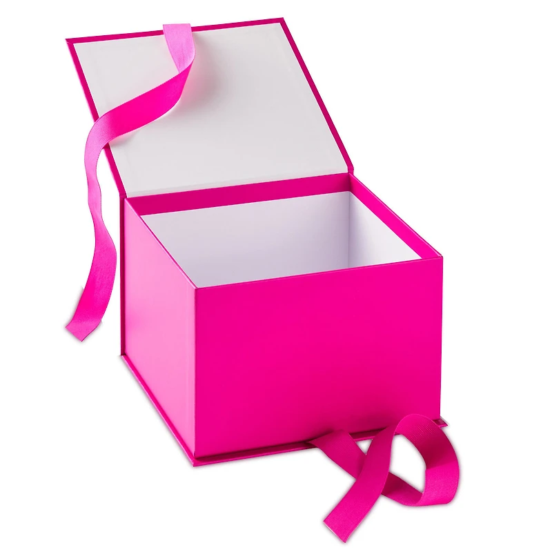 7.2" Solid Hot Pink Large Square Gift Box for only USD 6.99 | Hallmark