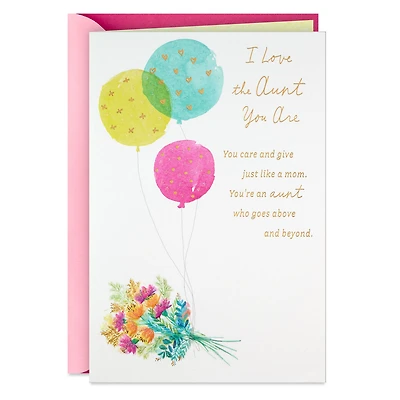 You Care and Give Like a Mom Birthday Card for Aunt for only USD 5.99 | Hallmark