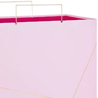 Light Pink With Gold Extra-Deep Square Gift Bag, 15" for only USD 7.99 | Hallmark