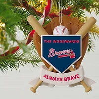 MLB Atlanta Braves™ Baseball Personalized Ornament