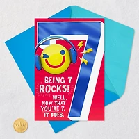 It Rocks to Be You 7th Birthday Card for only USD 3.99 | Hallmark