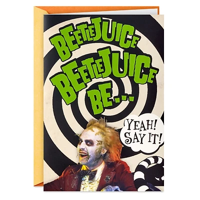 Beetlejuice™ Say It's Happy Funny Musical Halloween Card for only USD 5.99 | Hallmark