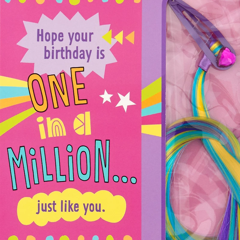 You Stand Out Birthday Card With Hair Clip and Extensions for only USD 7.59 | Hallmark