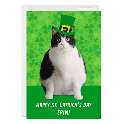 Leprechaun Cat Custom St. Patrick’s Day Card for only USD 4.99 | Hallmark