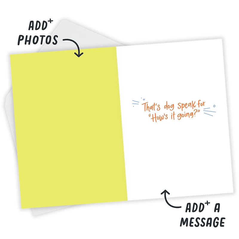 Dog Speak Funny Custom Card for only USD 4.99 | Hallmark