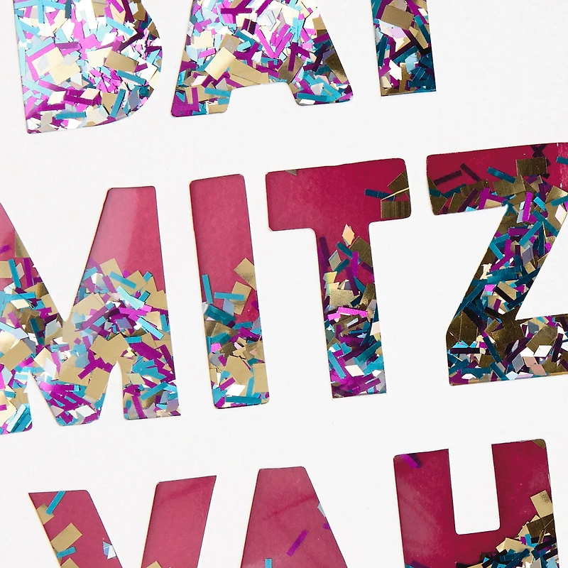 Pink and Gold Confetti Bat Mitzvah Card for only USD 8.59 | Hallmark