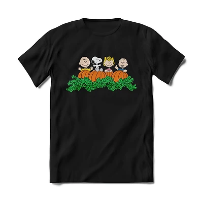 Brief Insanity Peanuts Pumpkin Patch Unisex Black T-Shirt for only USD 27.99 | Hallmark