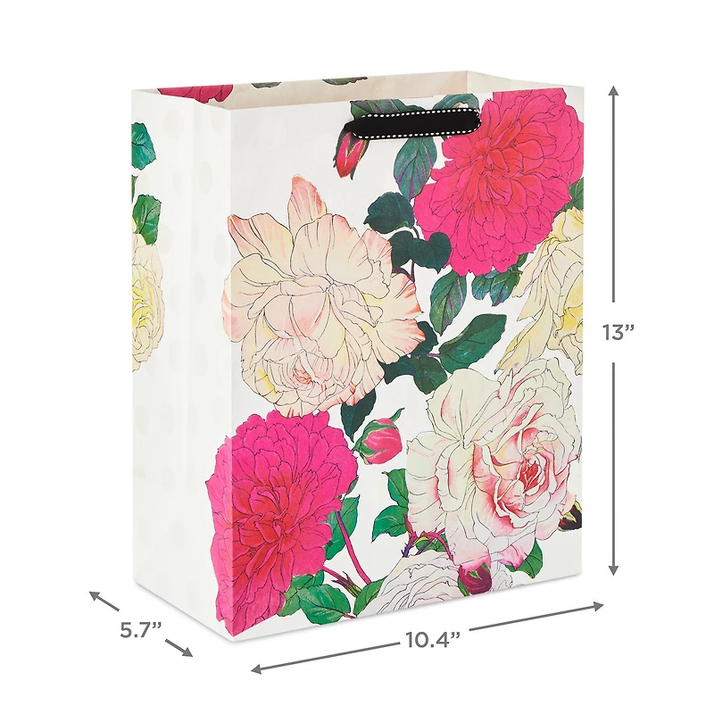 13" Illustrated Roses Large Gift Bag for only USD 4.99 | Hallmark