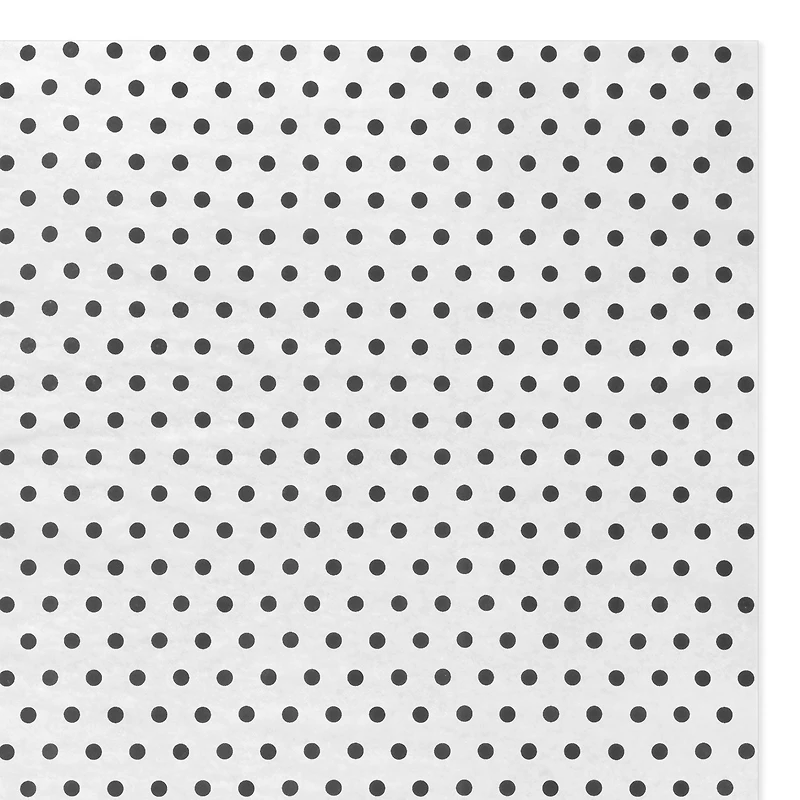 Black Polka Dots on Ivory Tissue Paper, 6 sheets for only USD 1.99 | Hallmark