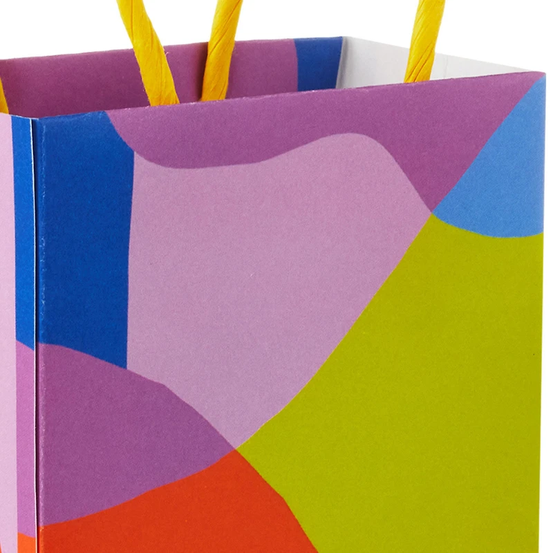 4" Abstract Neon Shapes Mini Treat Bags With Handles, Pack of 4 for only USD 4.99 | Hallmark