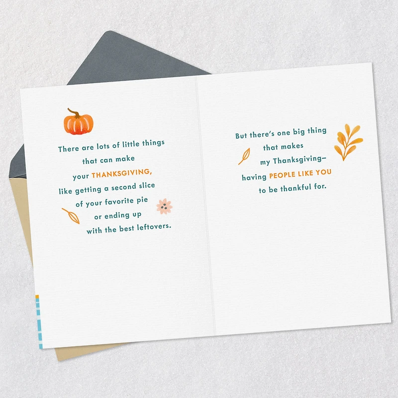 Giving Thanks for People Like You Thanksgiving Card for only USD 3.59 | Hallmark