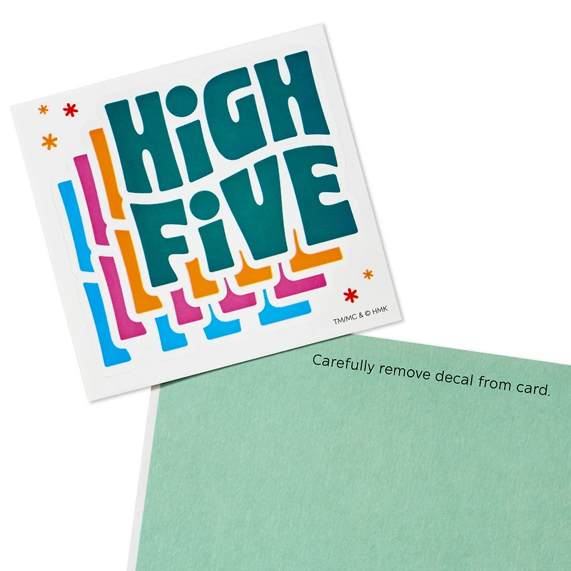 High Five Birthday Card for Kids With Decal for only USD 5.99 | Hallmark