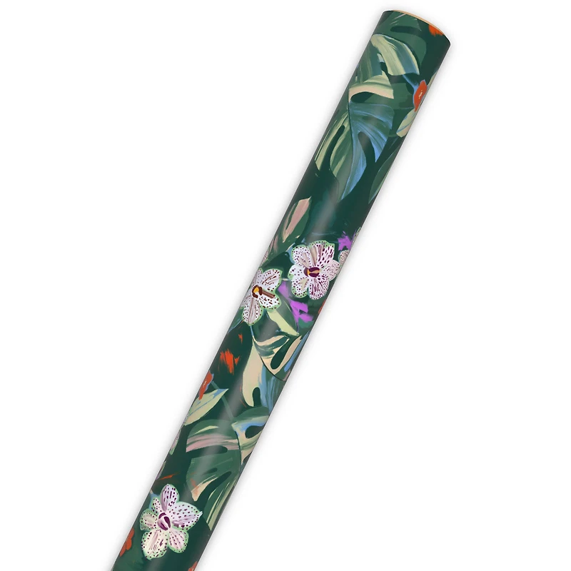 Lacey Chabert Collection Green Floral Wrapping Paper Roll, 20 sq. ft. for only USD 4.99 | Hallmark