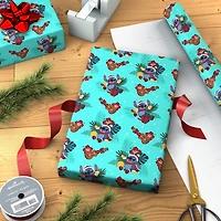 Disney Stitch on Blue Jumbo Christmas Wrapping Paper Roll, 70 sq. ft. for only USD 9.99 | Hallmark