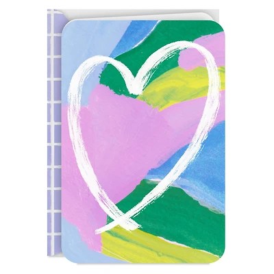 White Heart on Colorful Abstract Print Blank Card for only USD 2.99 | Hallmark