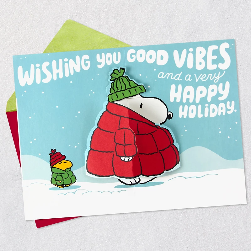 Peanuts® Chill Out, Snoopy and Woodstock Pop-Up Christmas Card for only USD 6.59 | Hallmark