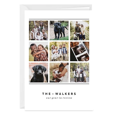 Personalized Lines on White Photo Collage Photo Card for only USD 4.99 | Hallmark