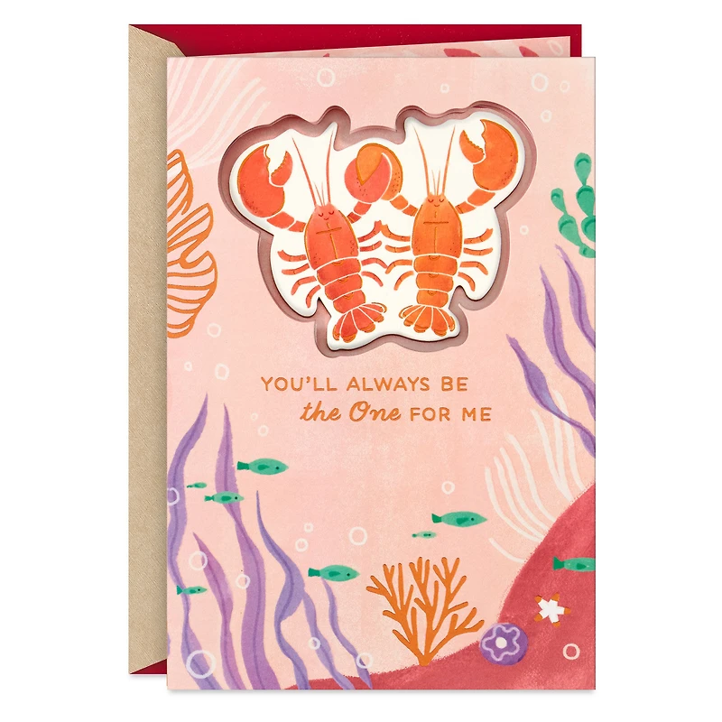 You're the One for Me Lobsters Romantic Valentine's Day Card for only USD 7.99 | Hallmark