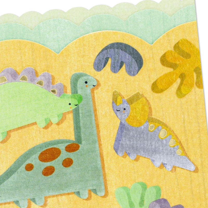 Dinosaurs Big Welcome New Baby Boy Card for only USD 5.99 | Hallmark