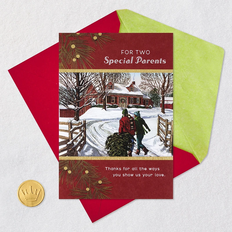 For Two Special Parents Christmas Card From All for only USD 5.59 | Hallmark