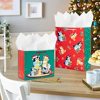 Bluey Family 2-Pack Christmas Gift Bag Bundle for only USD 8.99 | Hallmark