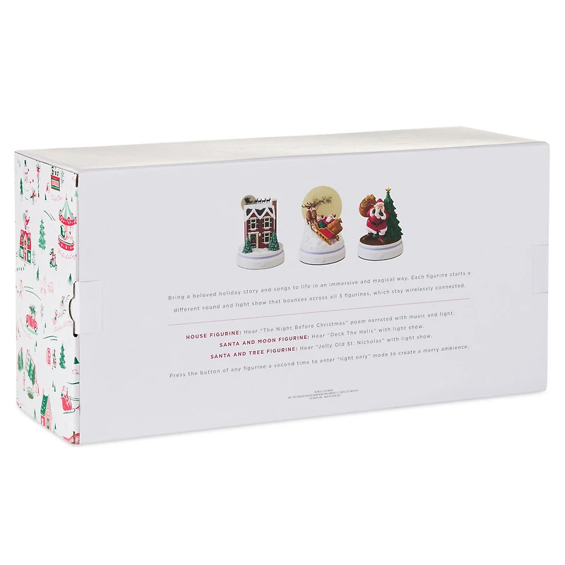 The Night Before Christmas Interactive Figurines With Light and Sound, Set of 3 for only USD 149.99 | Hallmark