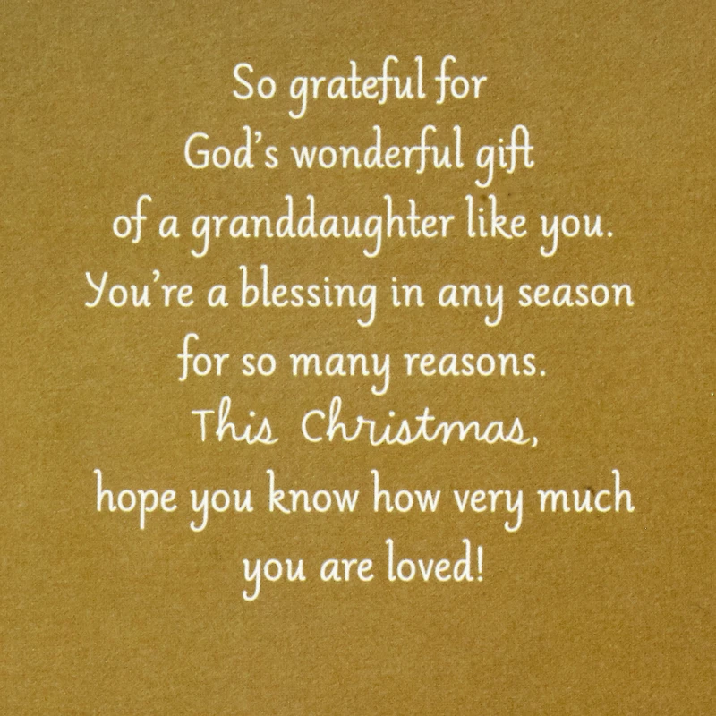 You're a Gift Religious Christmas Card for Granddaughter for only USD 4.59 | Hallmark