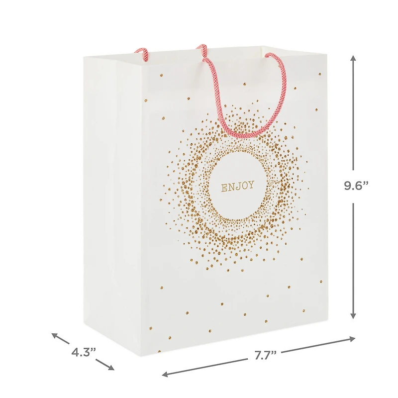 9.6" Sparkling Concentric Circles Medium Gift Bag for only USD 3.99 | Hallmark
