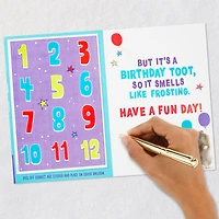 Tooting Hamster Customizable Kids Funny Birthday Card With Age Stickers for only USD 3.99 | Hallmark
