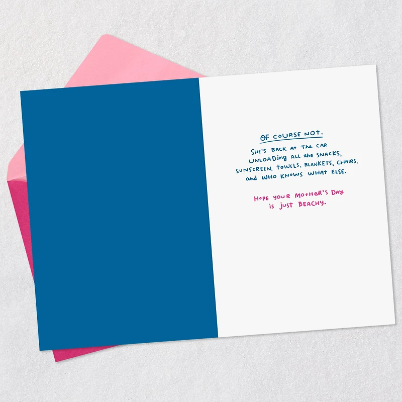 Hope Your Day Is Beachy Funny Mother's Day Card for only USD 3.99 | Hallmark