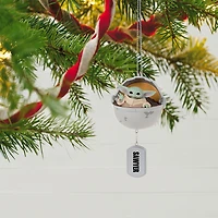 Star Wars: The Mandalorian™ Grogu™ in Hovering Pram Personalized Ornament, Custom Text for only USD 31.99 | Hallmark