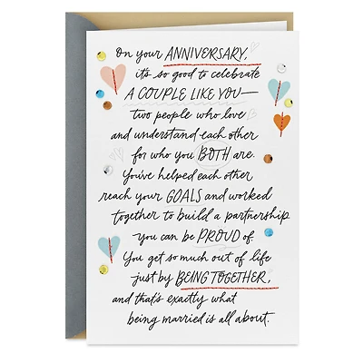 Just By Being Together Anniversary Card for Couple for only USD 8.99 | Hallmark