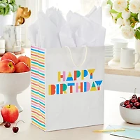 13" Collage Lettering Large Birthday Gift Bag for only USD 4.99 | Hallmark