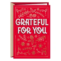 Grateful for You Christmas Thank-You Card for only USD 2.99 | Hallmark