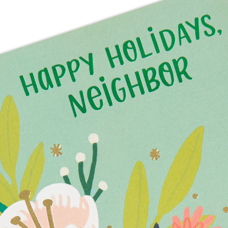 Happy Holidays Flowers Holiday Card for Neighbor for only USD 3.99 | Hallmark