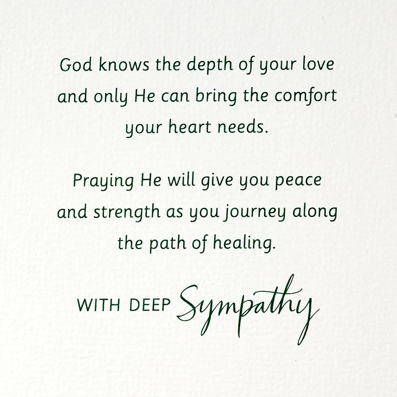 Depth of Your Love Religious Sympathy Card for Loss of Wife for only USD 5.59 | Hallmark