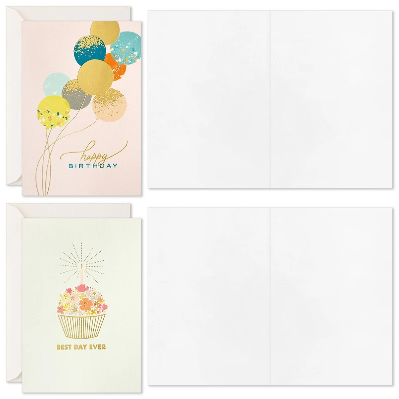 Festive Wishes Blank Birthday Cards, Pack of 16 for only USD 10.99 | Hallmark