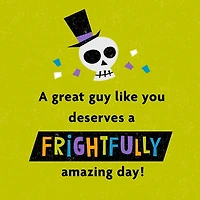 You Deserve a Frightfully Amazing Day Halloween Card for Grandson for only USD 2.00 | Hallmark