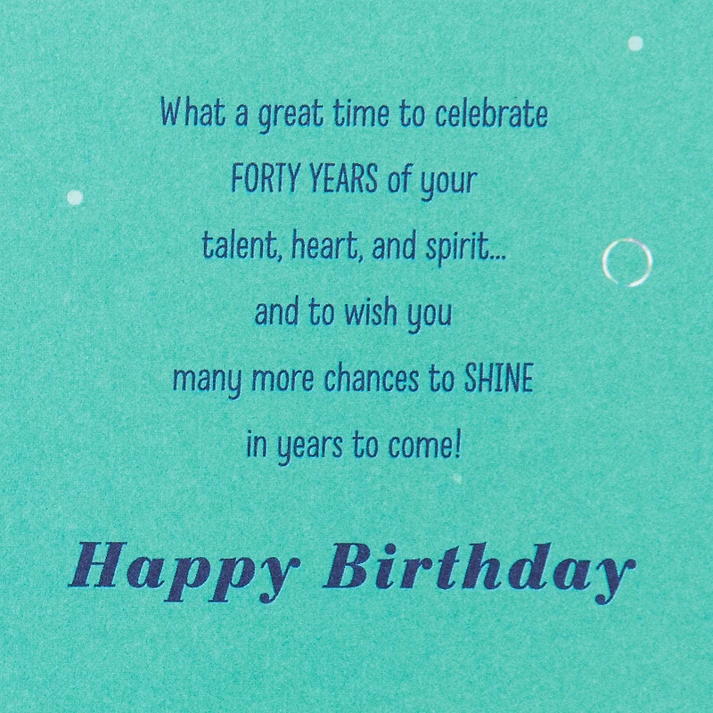 Great Time to Celebrate 40th Birthday Card for only USD 4.99 | Hallmark