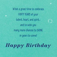 Great Time to Celebrate 40th Birthday Card for only USD 4.99 | Hallmark