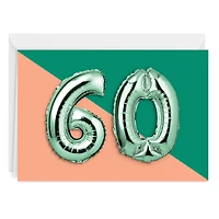 60th Balloons Custom Card for only USD 4.99 | Hallmark