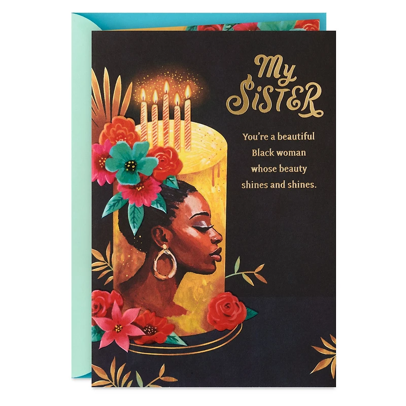 Your Beauty Shines Birthday Card for Sister for only USD 4.59 | Hallmark