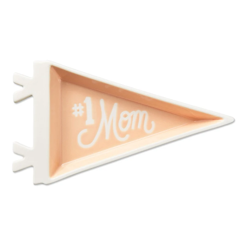 #1 Mom Pennant Trinket Dish for only USD 19.99 | Hallmark